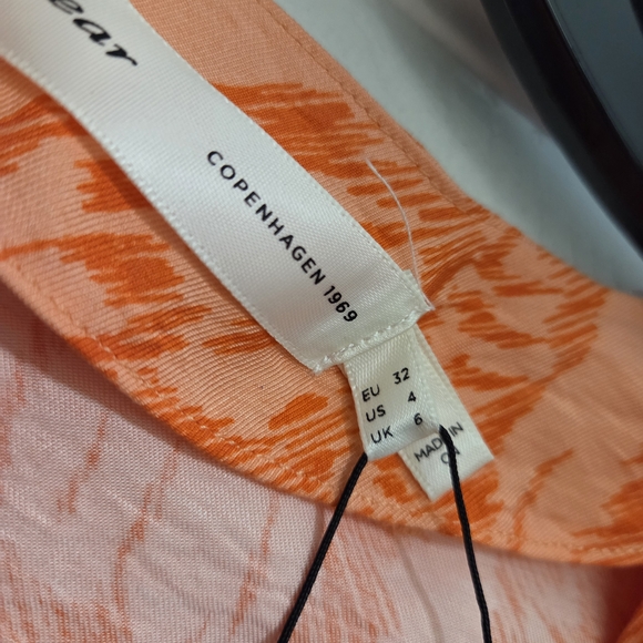 Orange Wrap Dress - Picture 8 of 9